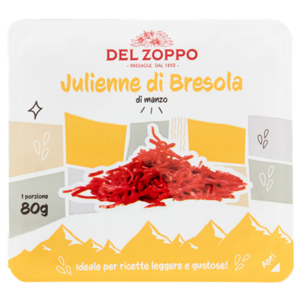 Del Zoppo Julienne di Bresola di manzo 80 g
