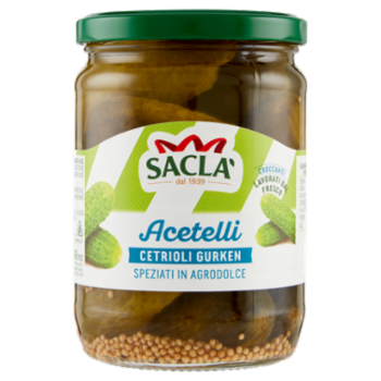 Saclà Acetelli Cetrioli Gurken Speziati In Agrodolce 530 g