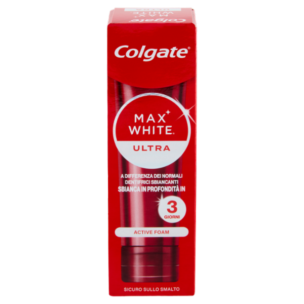 Colgate dentifricio sbiancante Max White Ultra Active Foam 50 ml
