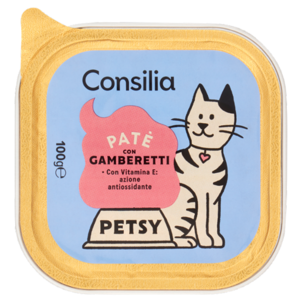 Consilia Petsy Gatto Paté con Gamberetti 100 g