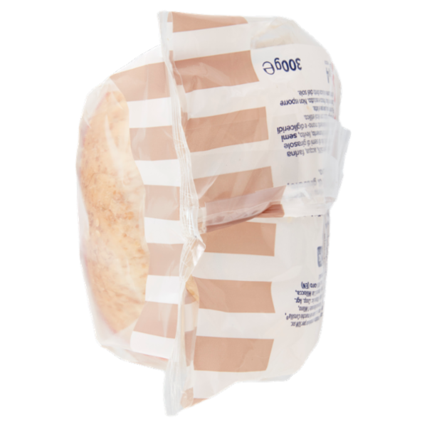 Consilia Pane per Maxi Hamburger Integrali con Sesamo 4 pezzi 300 g