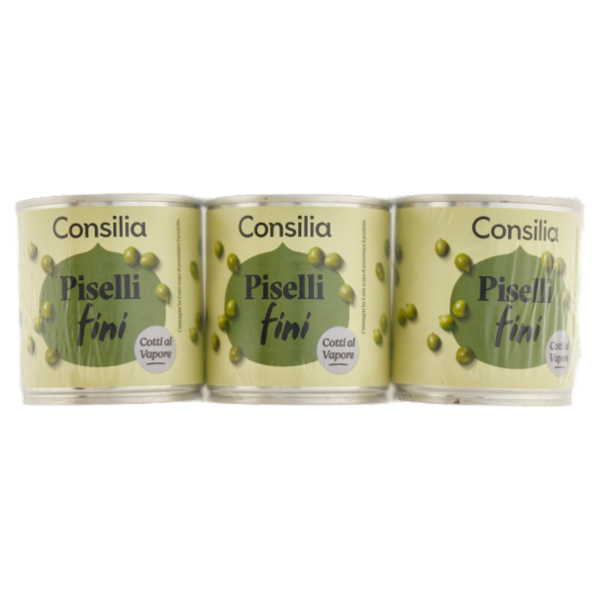 Consilia Piselli Fini al Vapore 3x150 g