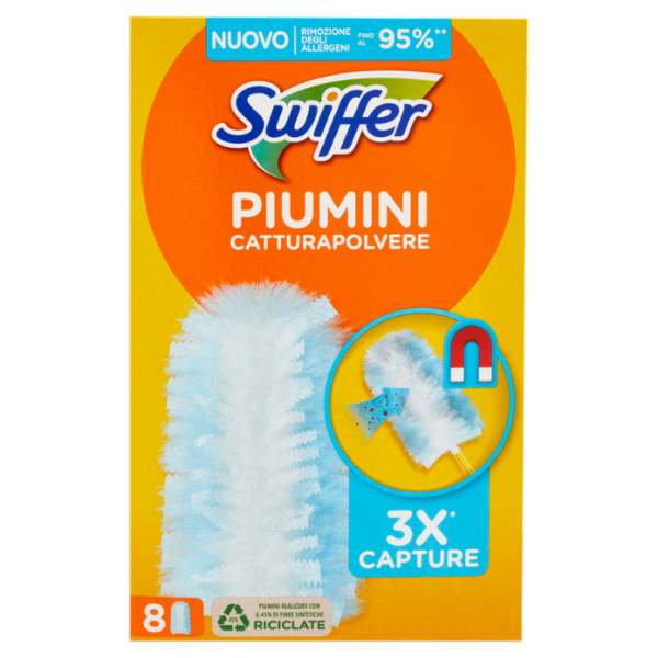 Swiffer Duster Cattura Polvere - Ricarica 8 Piumini per spolverare