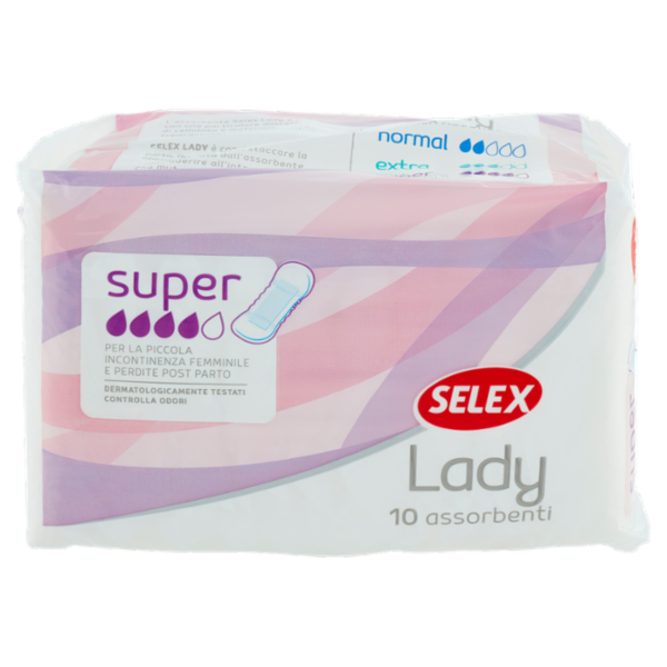 Selex Assorbenti Igiene Adulti Lady Super 10 pezzi