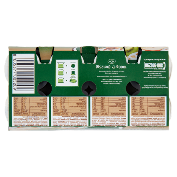 Bontà Viva Bifidus Fibre 2 Cereali - 2 Avena Noci - 2 Kiwi Cereali - 2 Pera Cereali 8 x 125 g