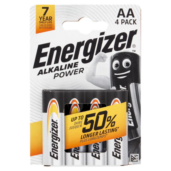 Energizer Alkaline Power AA 4 pz