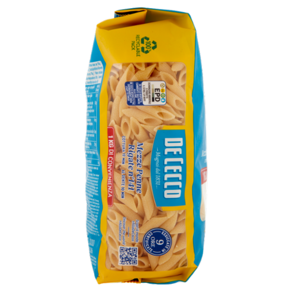De Cecco Mezze Penne Rigate n°141 1 kg