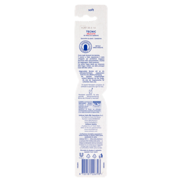 Mentadent Tecnic Delicato soft