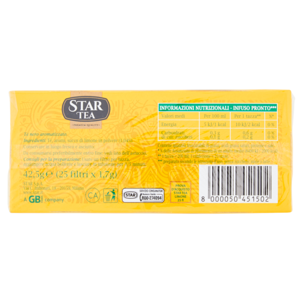 Star Tea Limone 25 x 1,7 g