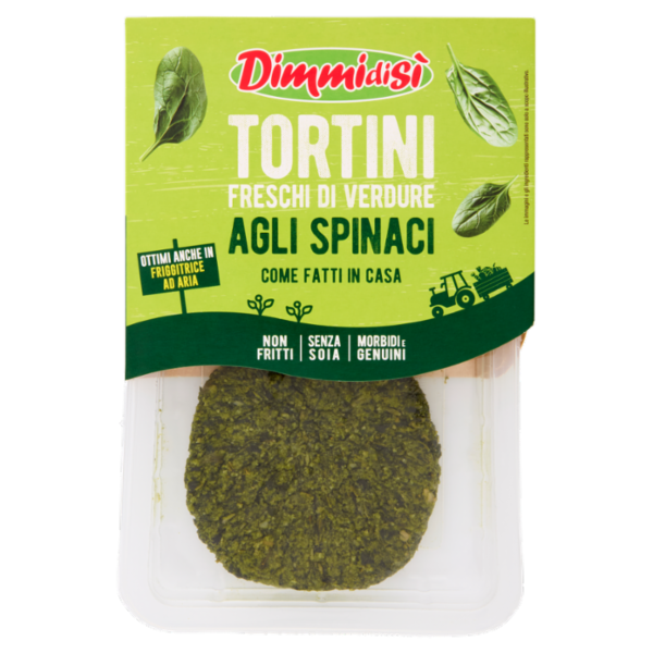 DimmidiSì Tortini Freschi di Verdure agli Spinaci 2 x 80 g