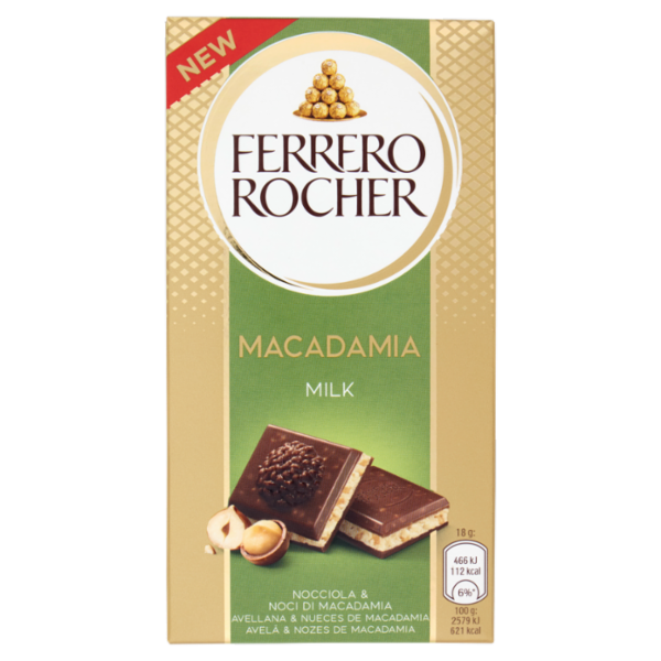 Ferrero Rocher Macadamia Milk Nocciola & Noci di Macadamia 90 g
