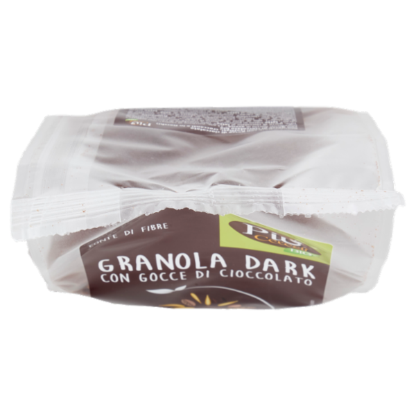 Più Cereali Bio Granola Dark con Gocce di Cioccolato 400 g