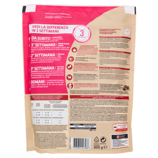 PURINA ONE Mini/Small Active Pollo e Riso 800g