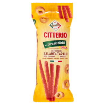 Citterio Gli Irresistibili Snack Bastoncini Di Salame & Taralli 45 g