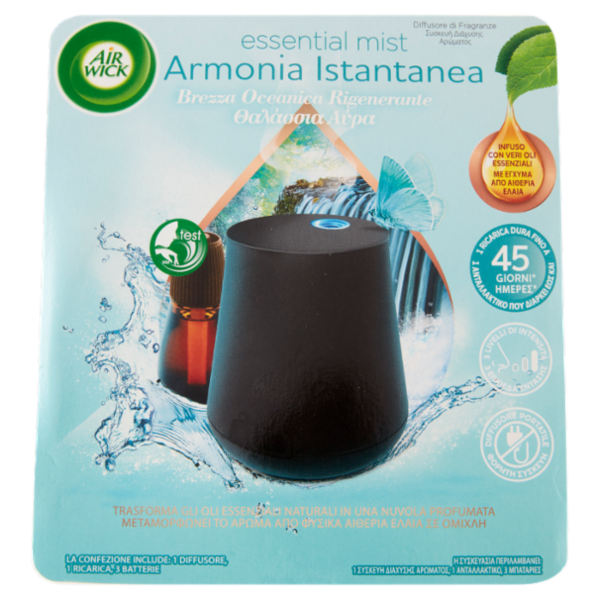 Air Wick Diffusore di Fragranza con oli essenziali Brezza Oceanica Profumatore per ambiente 20 ml