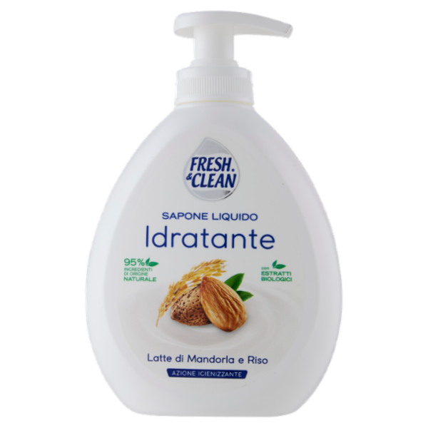 Fresh & Clean Sapone Liquido Idratante Latte di Mandorla e Riso 300 ml