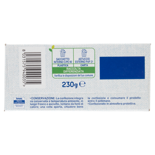 Humana Crema di Mais e Tapioca Biologica 230 g