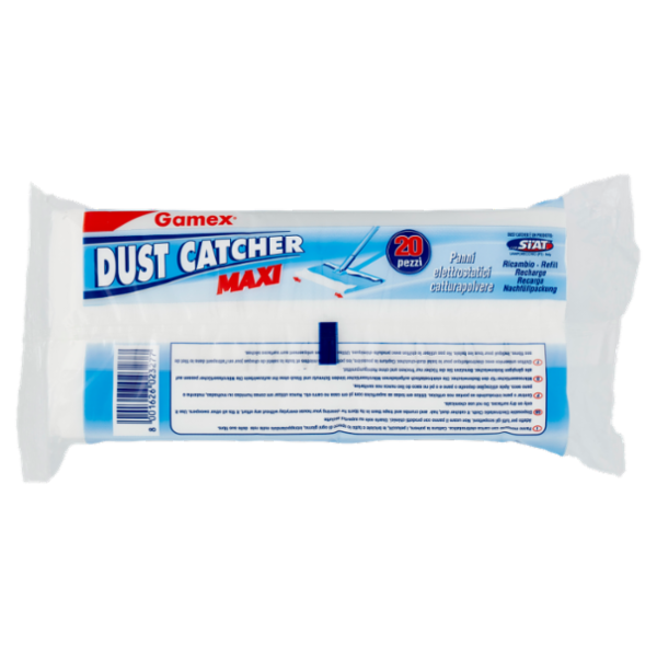Gamex Dust Catcher Maxi Ricambio Panni elettrostatici catturapolvere 20 pz