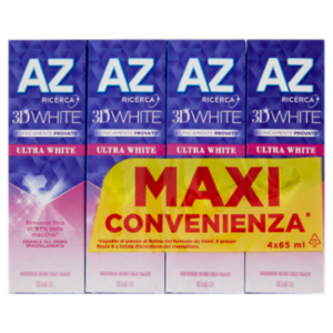 AZ Dentifricio 3D White Ultra White 4x65 Ml