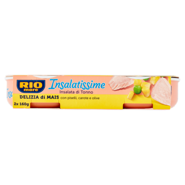 Rio mare Insalatissime Insalata di Tonno Delizia di Mais con piselli, carote e olive 2 x 160 g
