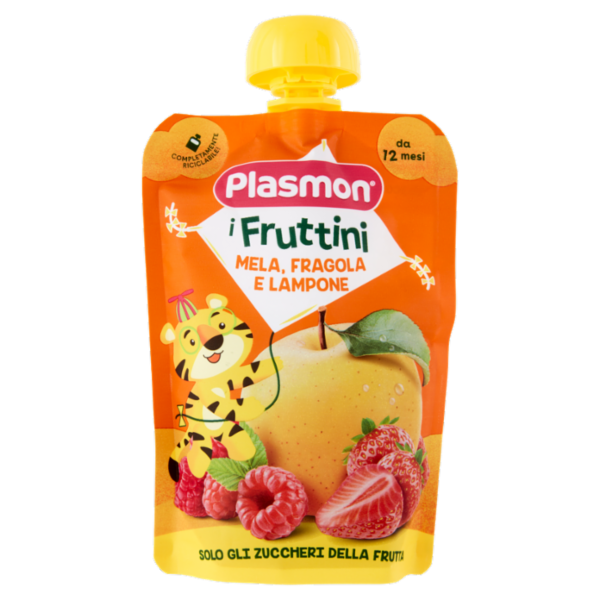 Plasmon i Fruttini Mela, Fragola e Lampone 130 g