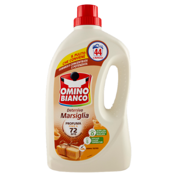 Omino Bianco Detersivo Lavatrice Liquido Marsiglia 44 Lavaggi 1760 ml