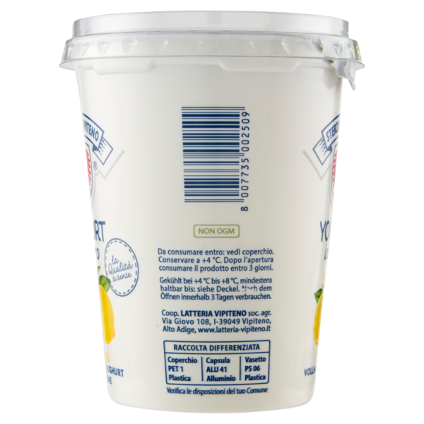 Sterzing Vipiteno Yogurt intero Limone 500 g