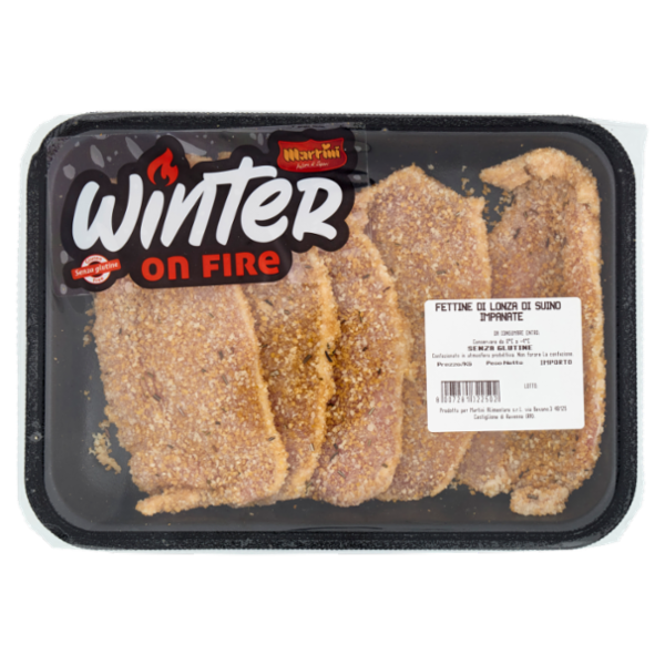 Martini Winter on Fire Fettine di Lonza di Suino Impanate 0,300 kg
