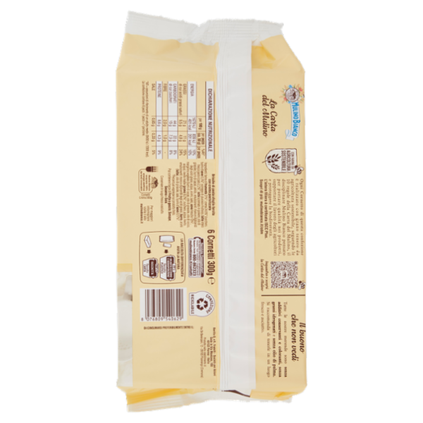 Mulino Bianco Cornetti Crema Merenda senza Additivi Conservanti 6 pezzi 300g