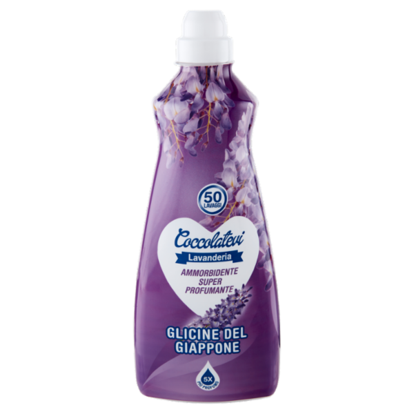 Coccolatevi Lavanderia Ammorbidente Super Profumante Glicine del Giappone 1250 ml