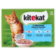 Kitekat Pescatore Cibo Umido Gatto in Gelatina con Salmone, con Pesce bianco, con Merluzzo 12 x 85 g