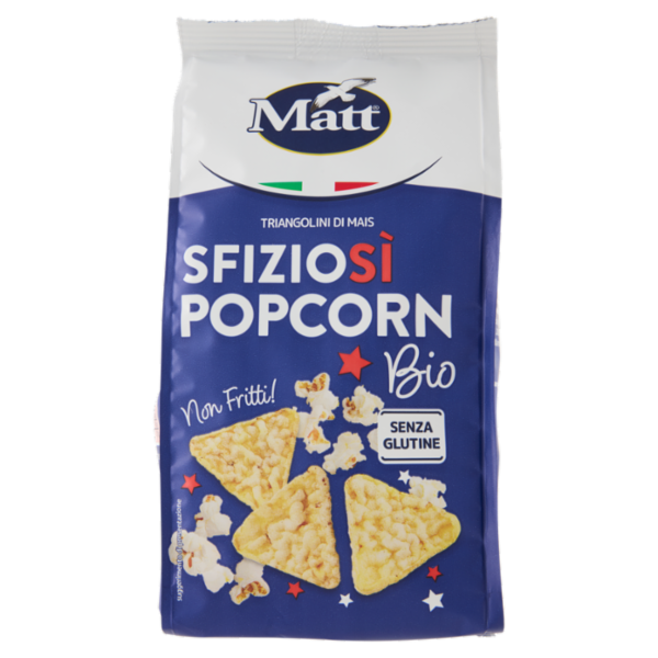 Matt Sfiziosì Popcorn Bio Triangolini di Mais 60 g