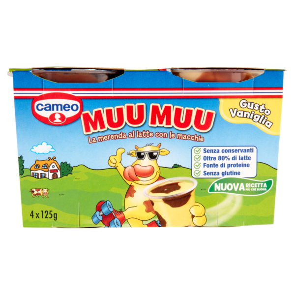 cameo Muu Muu Gusto Vaniglia 4 x 125 g
