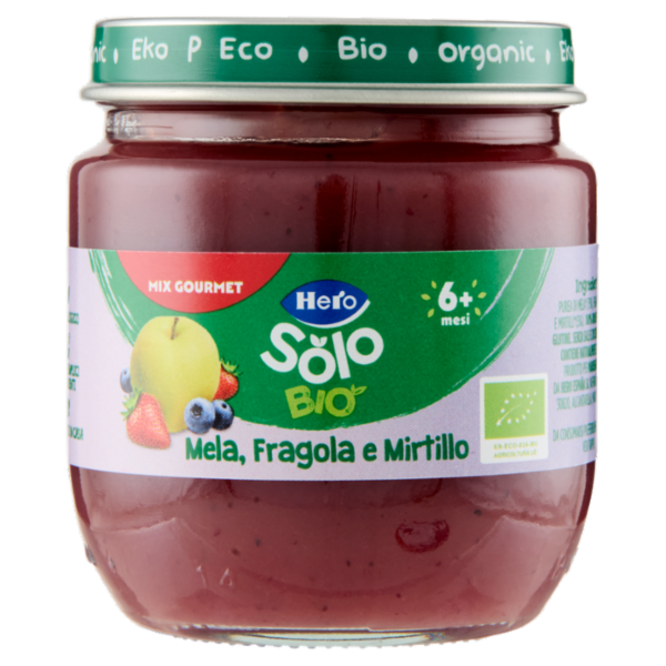 Hero Solo Bio Mela, Fragola e Mirtillo 120 g
