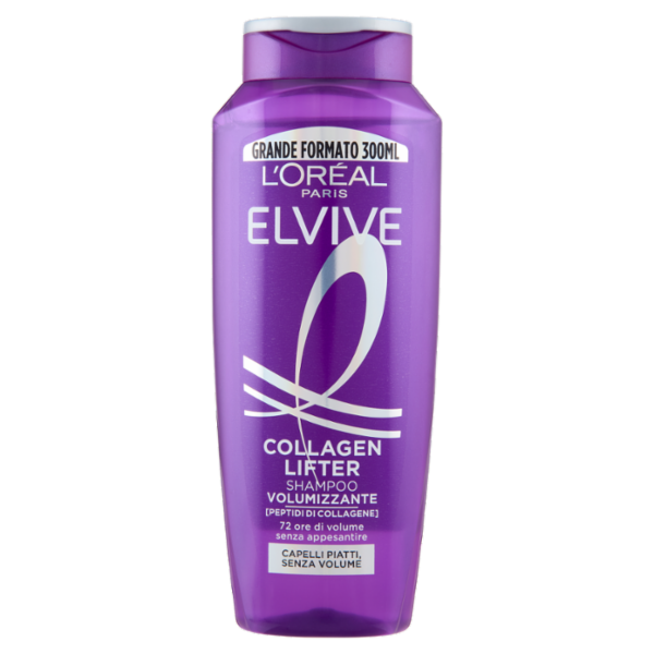 Elvive Collagen Lifter Shampoo Volumizzante, per Capelli Senza Volume 300 ml