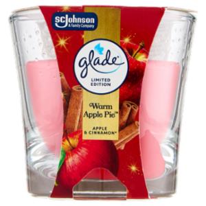 Glade Candela Profumata, Edizione Limitata, Fragranza Warm Apple Pie 112 g