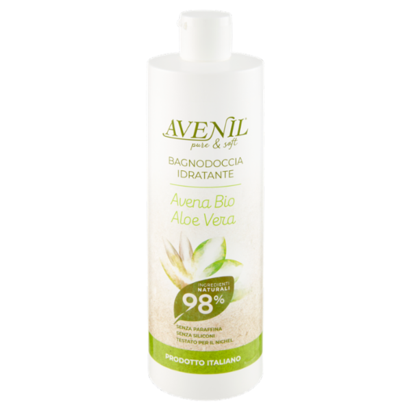 Avenil pure & soft Bagnodoccia Idratante Avena Bio Aloe Vera 400 ml