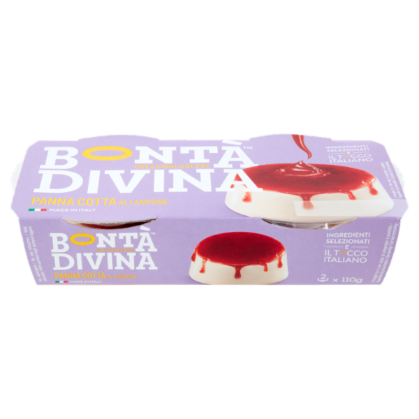 Bontà Divina Panna Cotta al Lampone 2 x 110 g