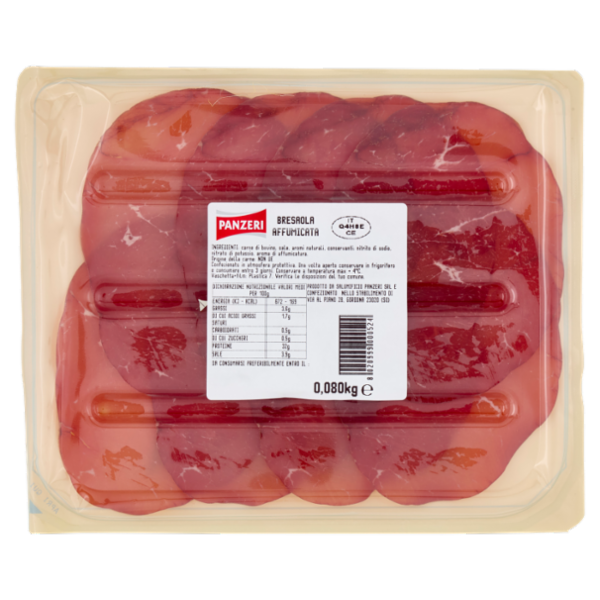 Panzeri Bresaola Affumicata 0,080 Kg