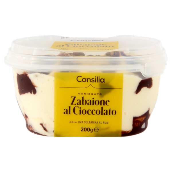 Consilia Gelato Zabaione al Cioccolato al Rum con Uvetta Sultanina 200 g