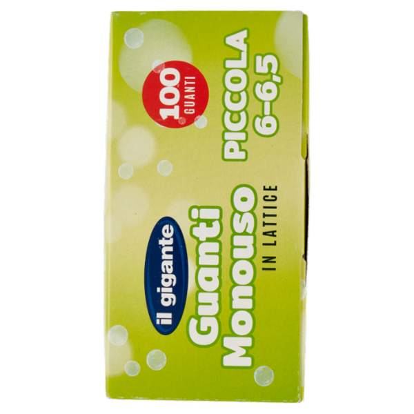 IL GIGANTE Guanti Monouso in Lattice Piccola 6 - 6,5 100 Guanti