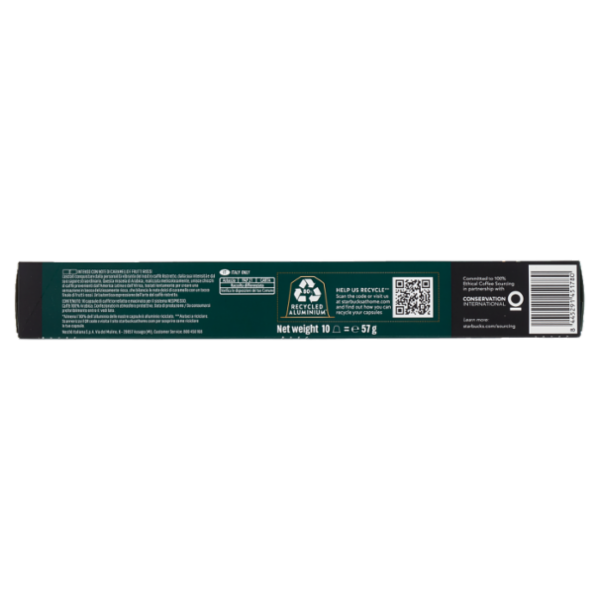 STARBUCKS Ristretto Shot by Nespresso Caffè Ristretto 10 Capsule 57g