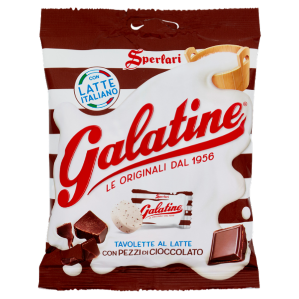 Galatine Tavolette al Latte con Pezzi di Cioccolato 115 g