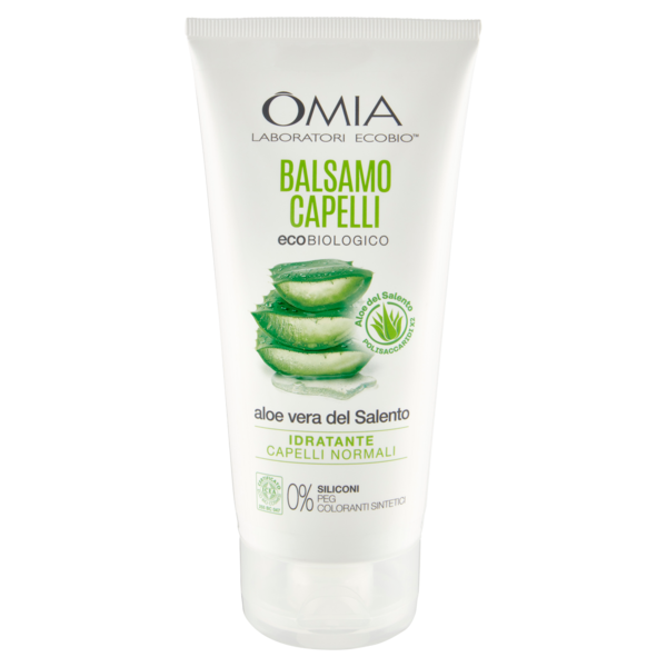 Omia Laboratori Ecobio Balsamo Capelli ecobiologico aloe vera del Salento Idratante 180 ml