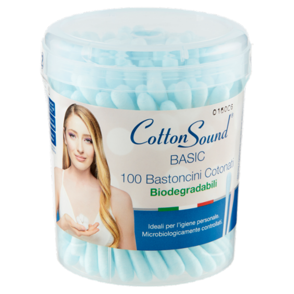 Cotton Sound Basic Bastoncini Cotonati Biodegradabili 100 pz