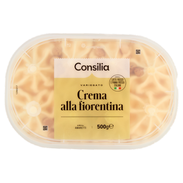 Consilia Gelato Crema Fiorentina con Pezzi di Amaretti 500 g