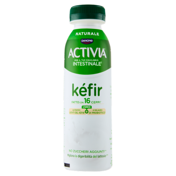 ACTIVIA Kéfir da bere, Gusto Naturale, l'unico con Autentici Lieviti e Probiotico Bifidus, 280g