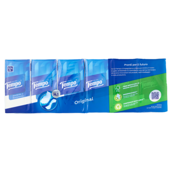 Tempo Original Fazzoletti 4 veli 12 pz