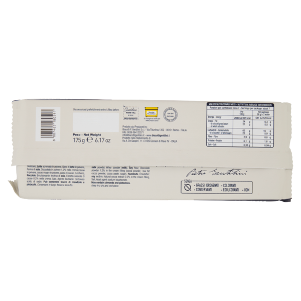 Gentilini Wafer al cacao 175 g