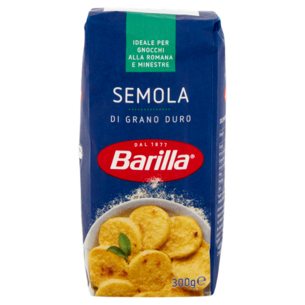 Barilla Semola Grano Duro Semolino Ideale per Gnocchi alla Romana e Minestre 300g